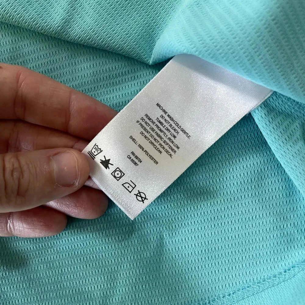 Columbia Omni Shade Aqua 3/4 Sleeve Top Sun Protection Beach Fishing Medium Hike - Picture 6 of 8
